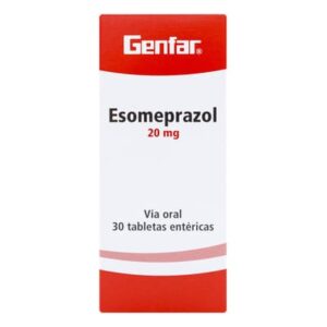 Esomeprazol 20 mg 30 Tabletas Gf