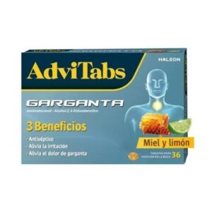 Advitabs Garganta Miel Y Limon 36 Tabletas