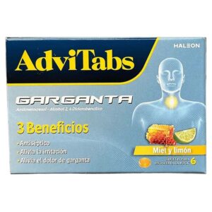 Advitabs Garganta Miel Y Limon 6 Tabletas