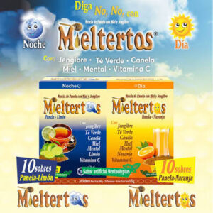 Mieltertos Dia Y Noche Panela Naranja Limon 20 Sobres