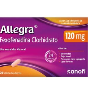 ALLEGRA 120 MG 20 TABLETAS