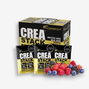 CREATINA STACK FRUTOS ROJOS 20 GRAMOS 25 SOBRES
